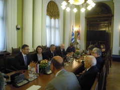 18 June 2013 The National Assembly Speaker, MA Nebojsa Stefanovic and Greek President Karolos Papoulias